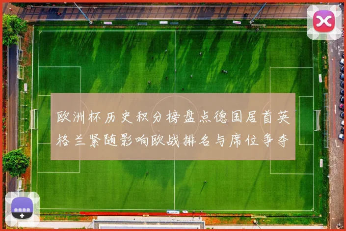 欧洲杯历史积分榜盘点德国居首英格兰紧随影响欧战排名与席位争夺